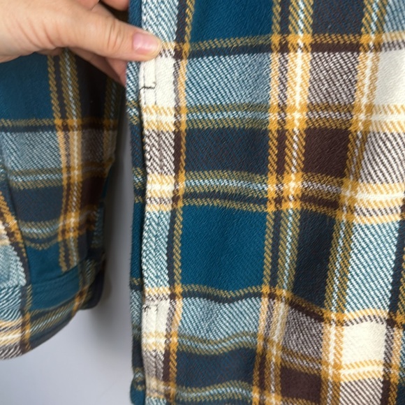 Outerknown Yellow and Blue Plaid Shirt - Picture 7 of 16
